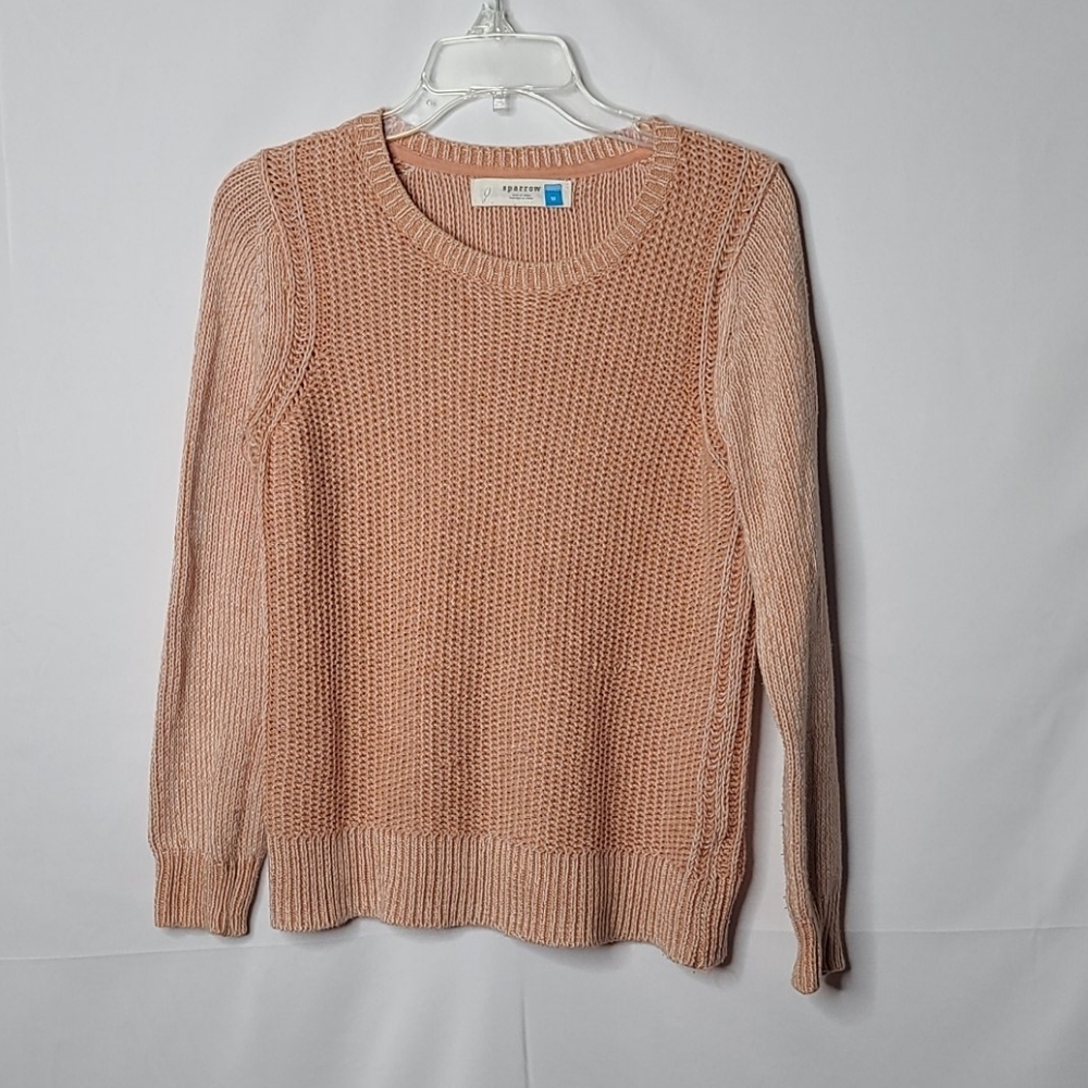 Anthropologie Sparrow knitted woven sweater sz Med